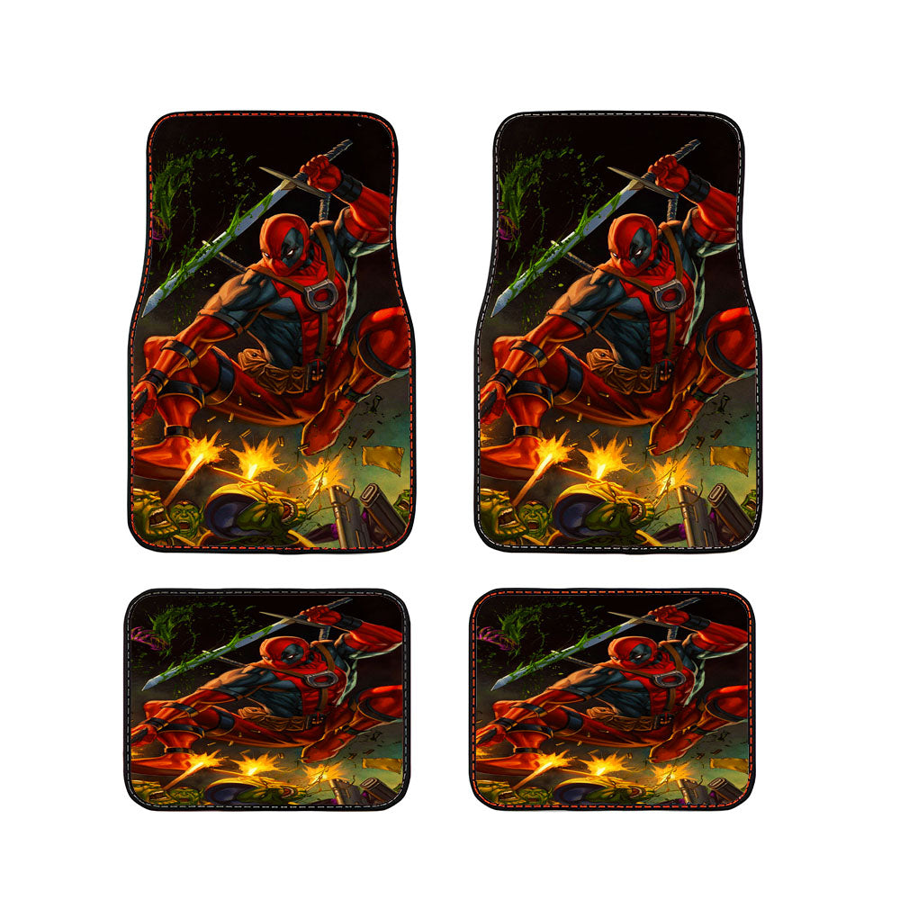 Marvel Deadpool Slash Car Floor Mats Accessories