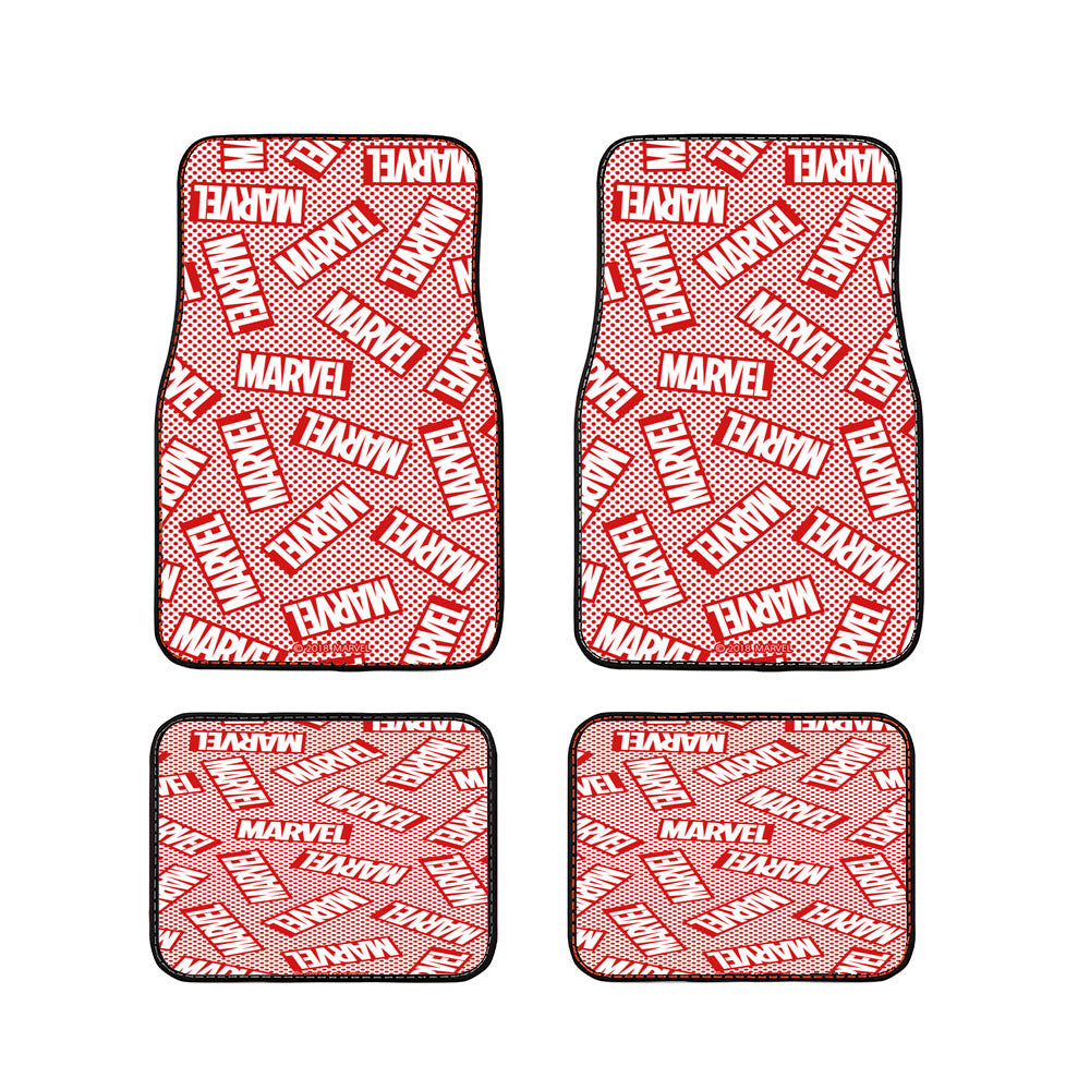 Marvel Logo Car Floor Mats Accessories