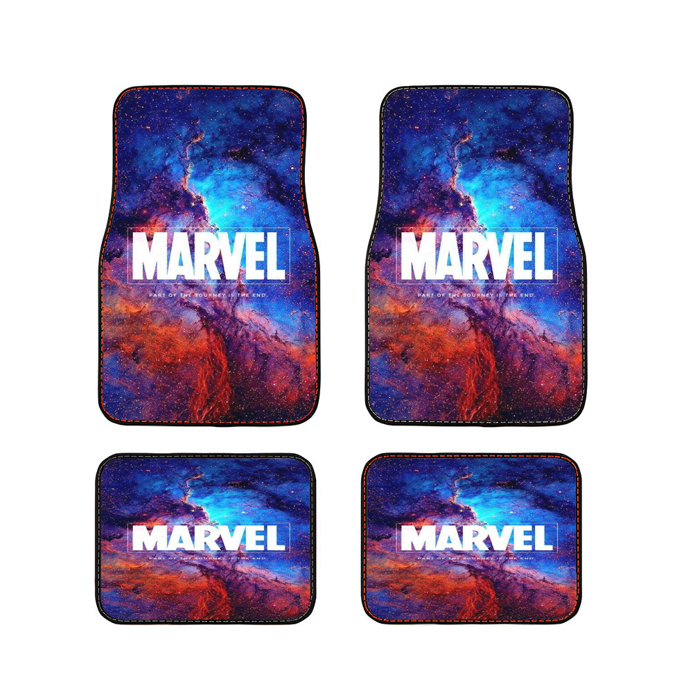 Marvel Part Of The Journey Is The End Galaxy Wallpaper Car Floor Mats Accessories