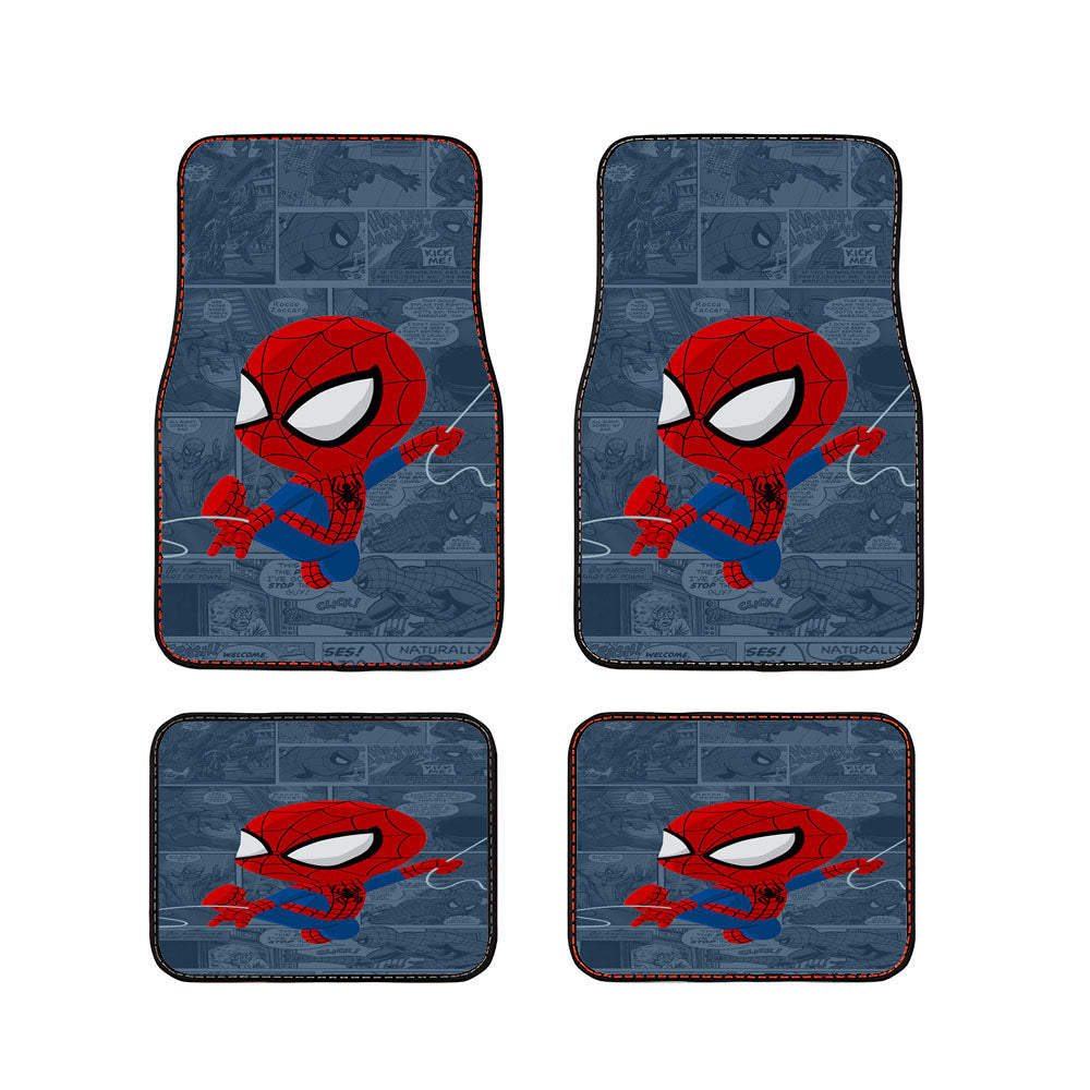 Marvel Studio Spiderman Comic Car Floor Mats Accessories
