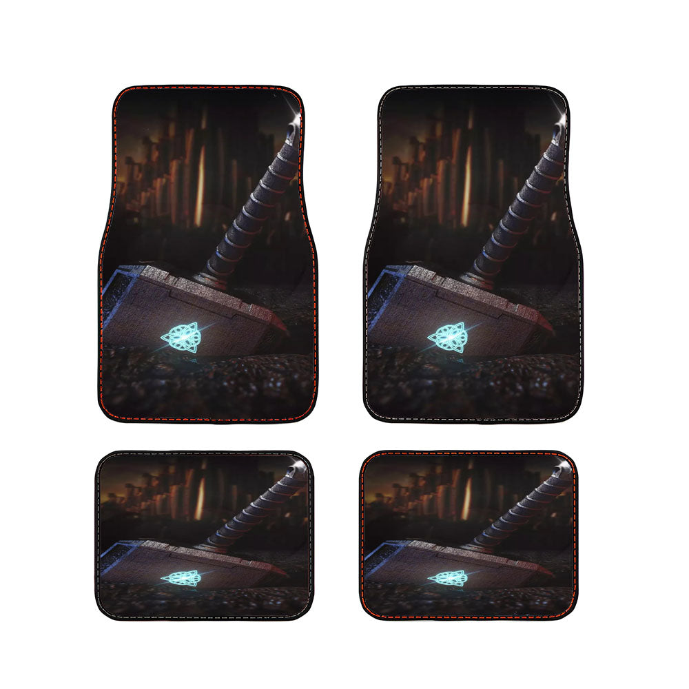 Marvel Studio Thor Hammer Car Floor Mats Accessories