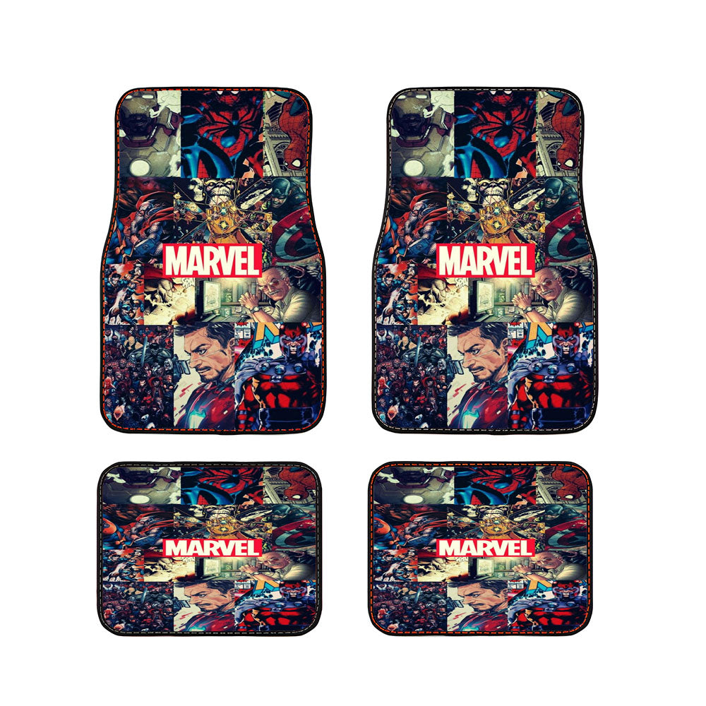 Marvel Super Hero Art Car Floor Mats Accessories