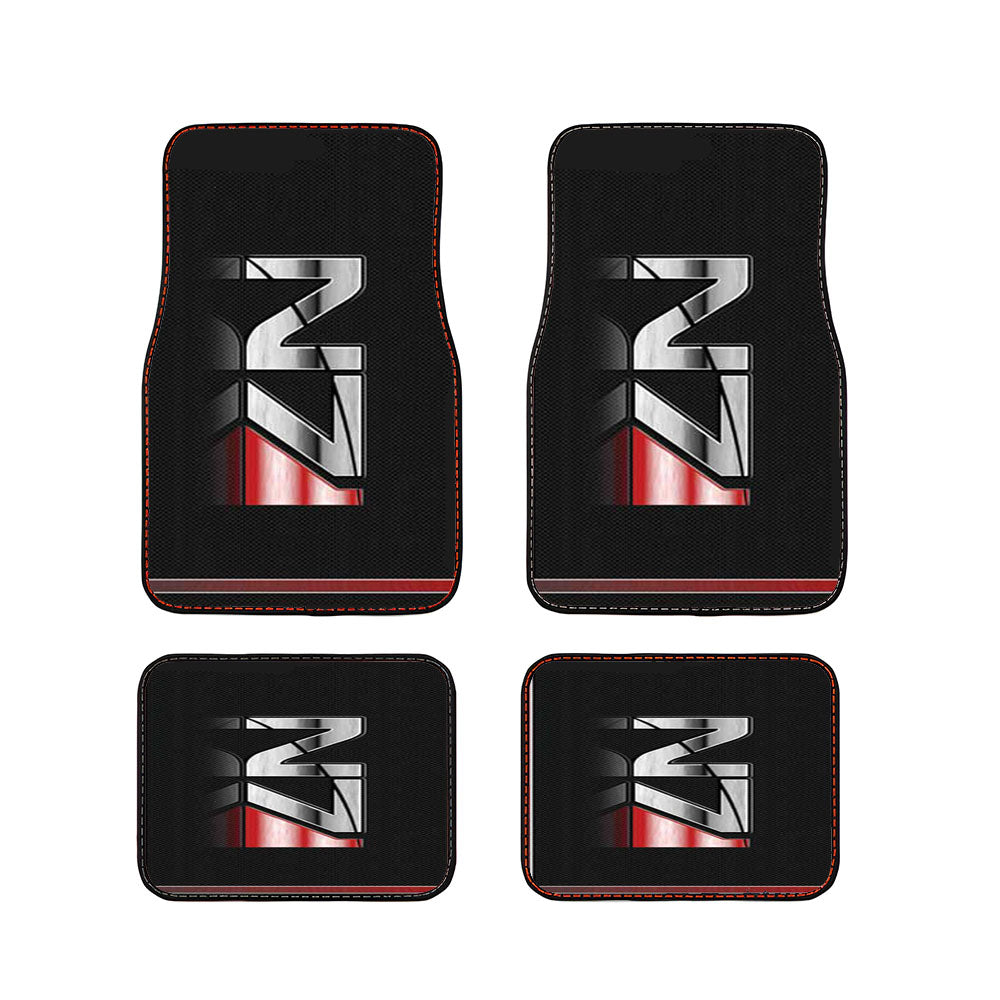 Mass Effect Logo Texture Car Floor Mats Accessories
