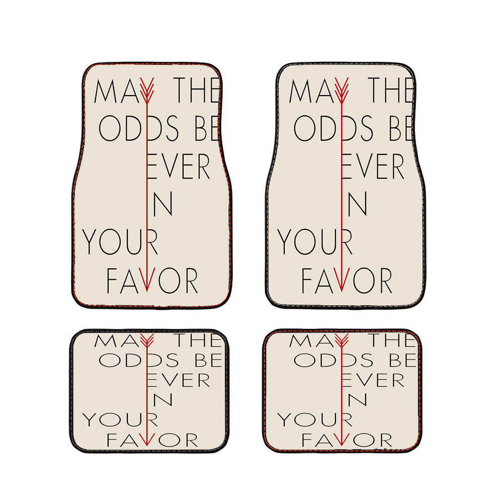 May The Odds Hunger Games Inspired Car Floor Mats Accessories