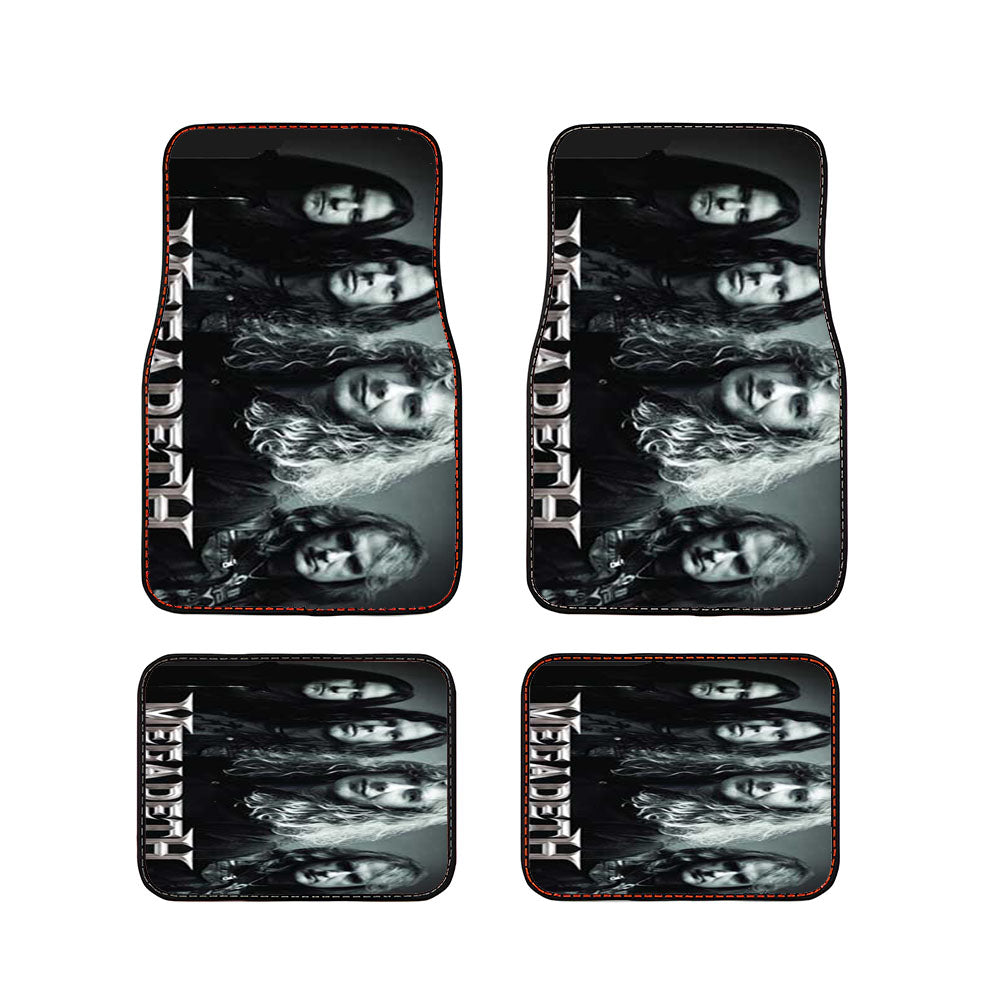 Megadeth Silver Car Floor Mats Accessories