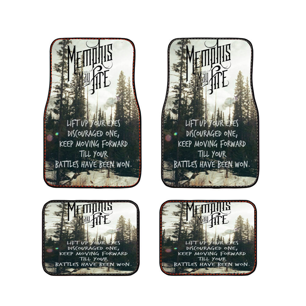 Memphis May Fire Forest Greenn White Car Floor Mats Accessories
