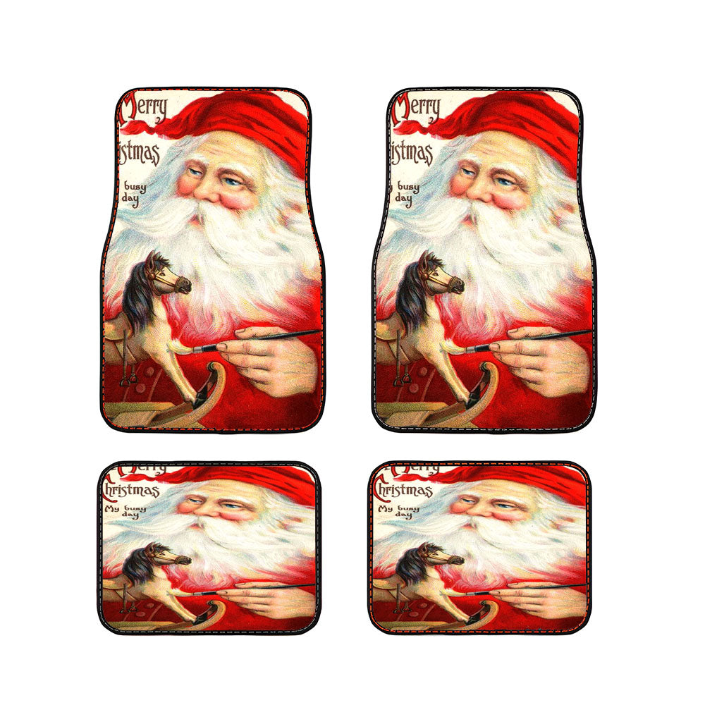 Merry Christmas My Busy Day Car Floor Mats Accessories