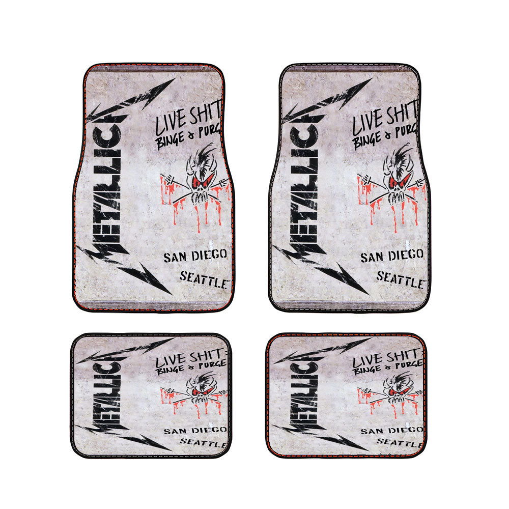 Metalica Live Shit Cover Car Floor Mats Accessories