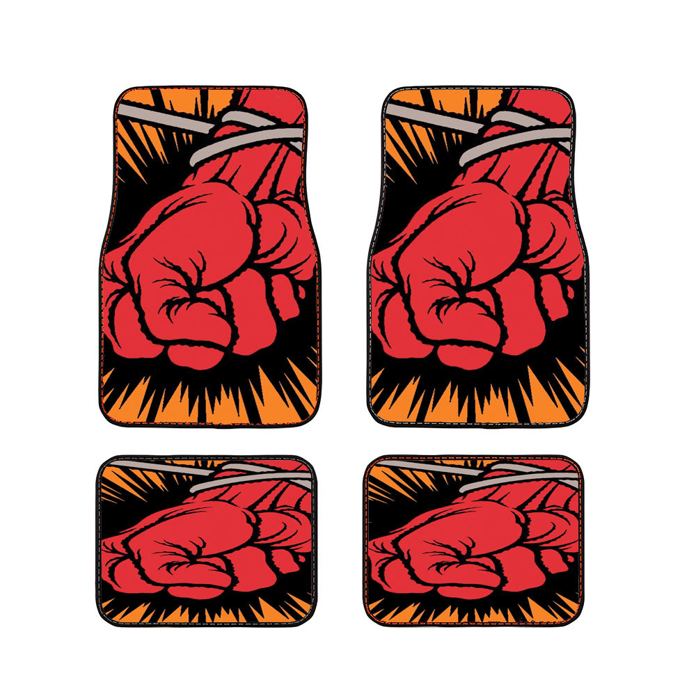 Metalilica Cover Red Car Floor Mats Accessories