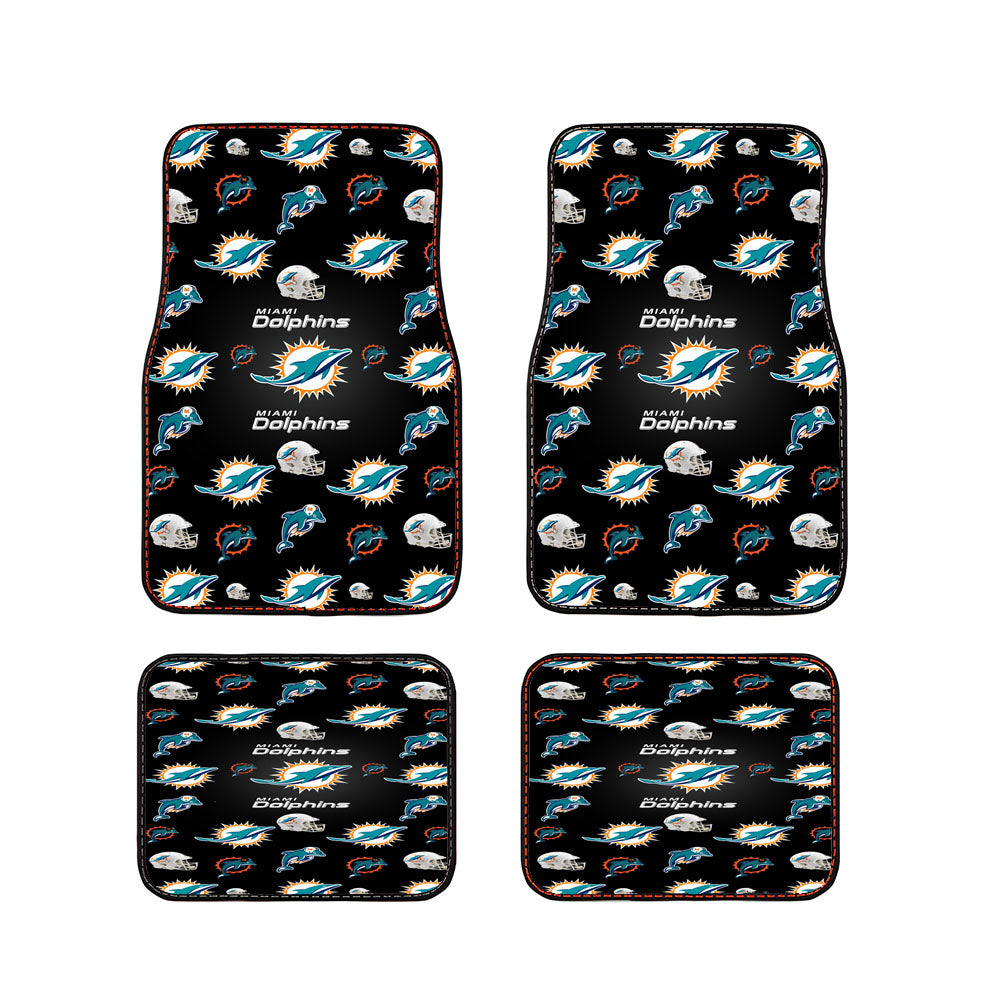 Miami Dolphins Logo Pattern Car Floor Mats Accessories