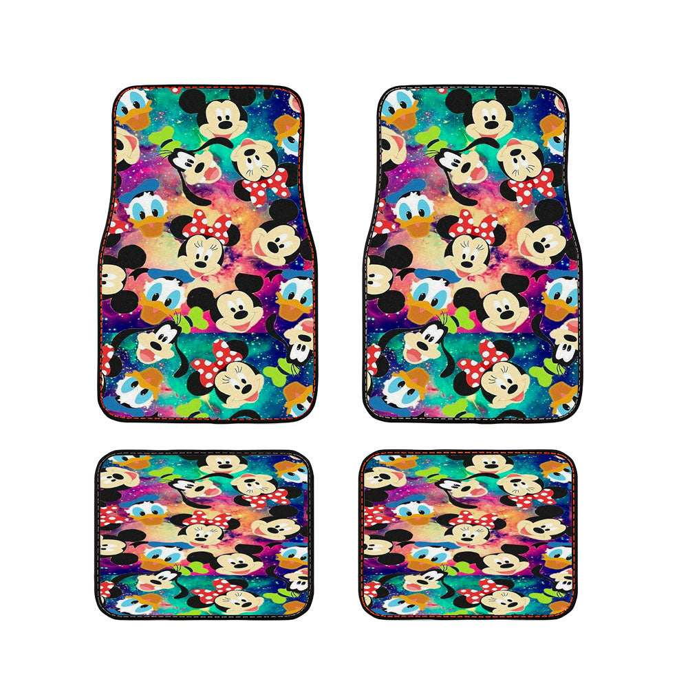 Mickey And Friends Galaxy Wallpaper Car Floor Mats Accessories