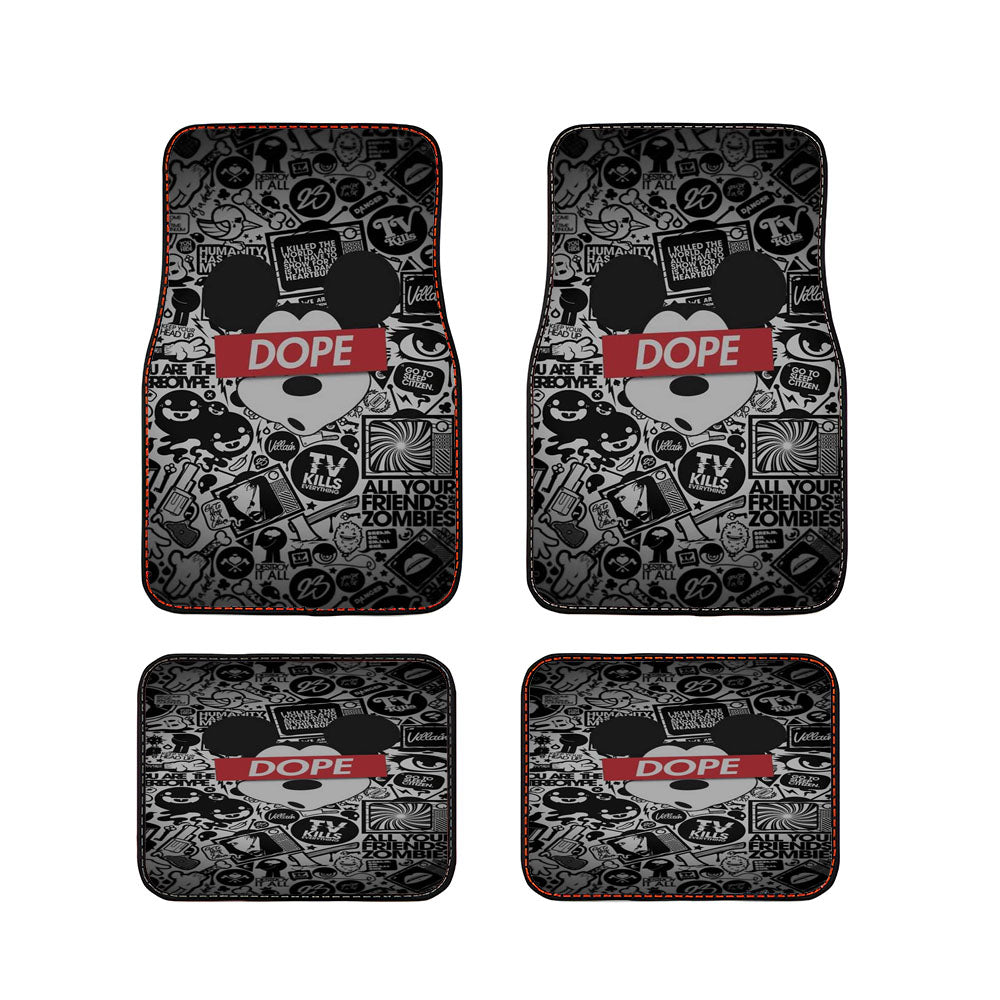 Mickey Mouse Dope Car Floor Mats Accessories