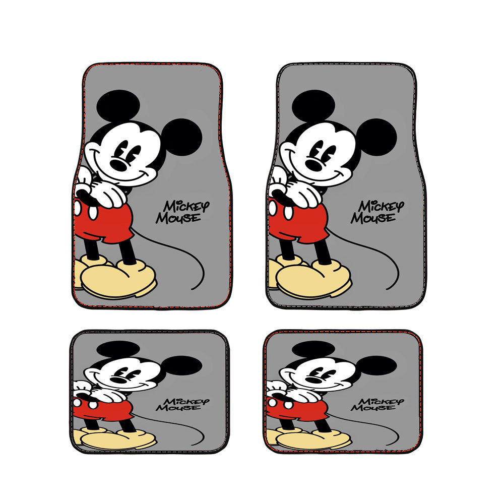 Mickey Mouse Grey Car Floor Mats Accessories