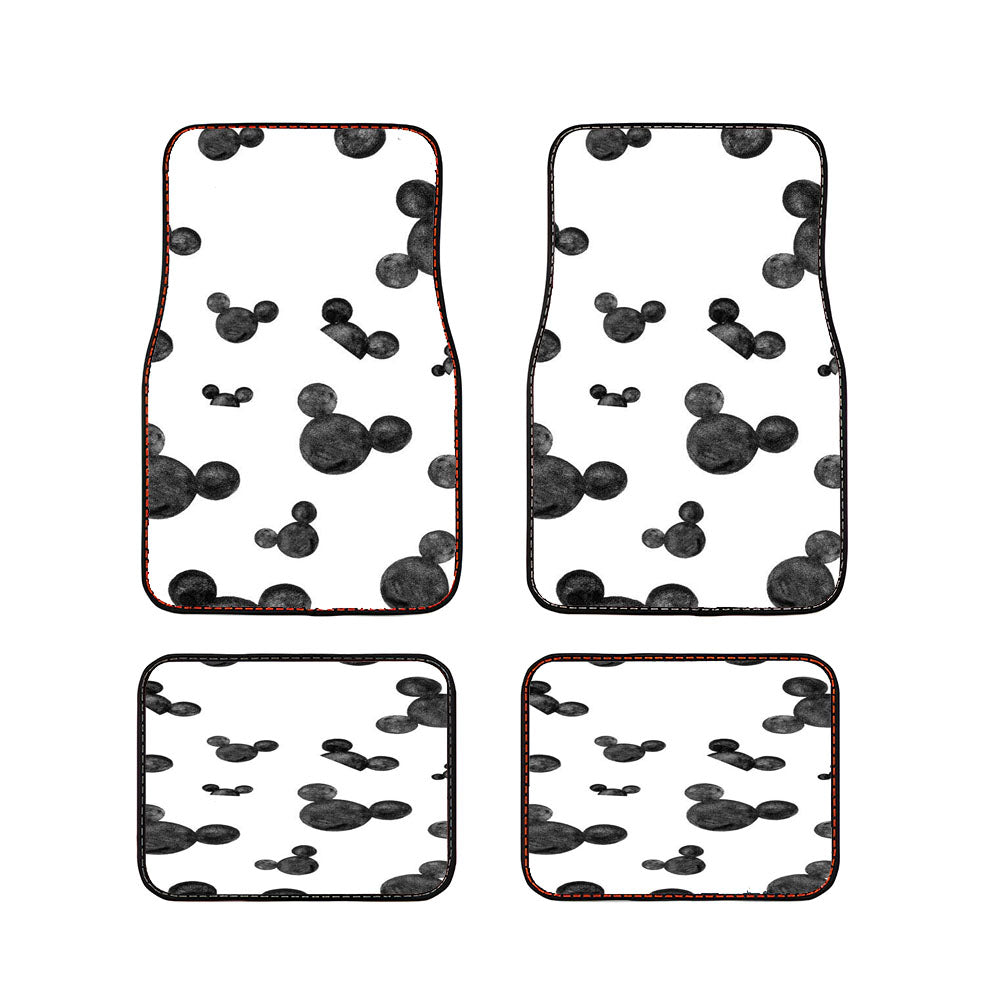 Mickey Mouse Head Patter Car Floor Mats Accessories