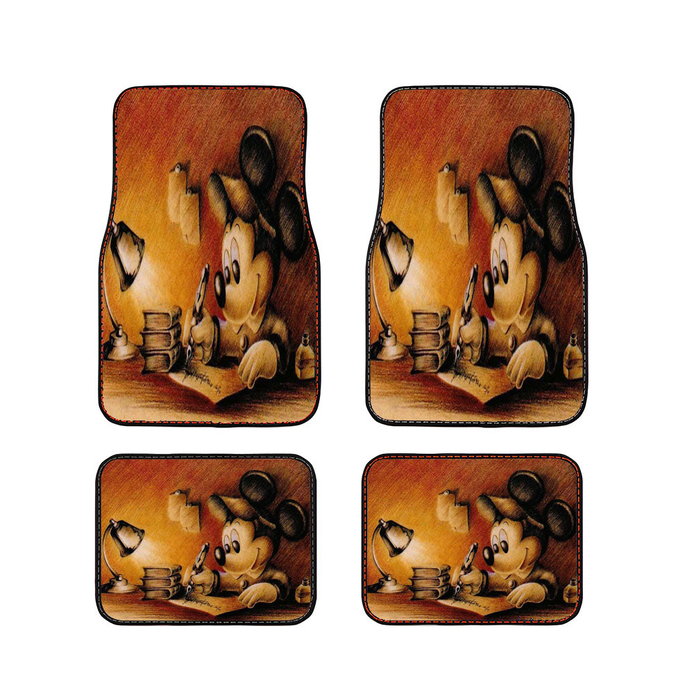 Mickey Mouse Sketch Car Floor Mats Accessories