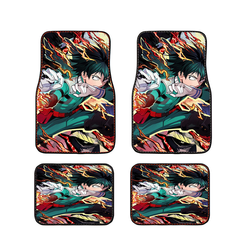 Midoriya Izuku Deku 100 Percent Boku No Hero Academia Car Floor Mats Accessories