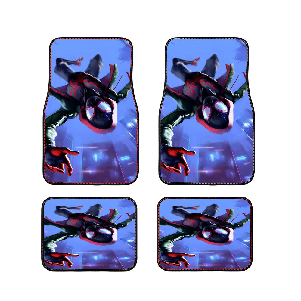 Miles Morales In Spider Man Into The Spider Verse Car Floor Mats Accessories