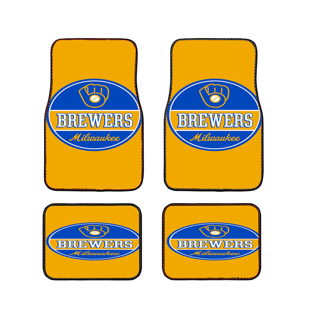 Milwaukee Brewers Icon Car Floor Mats Accessories