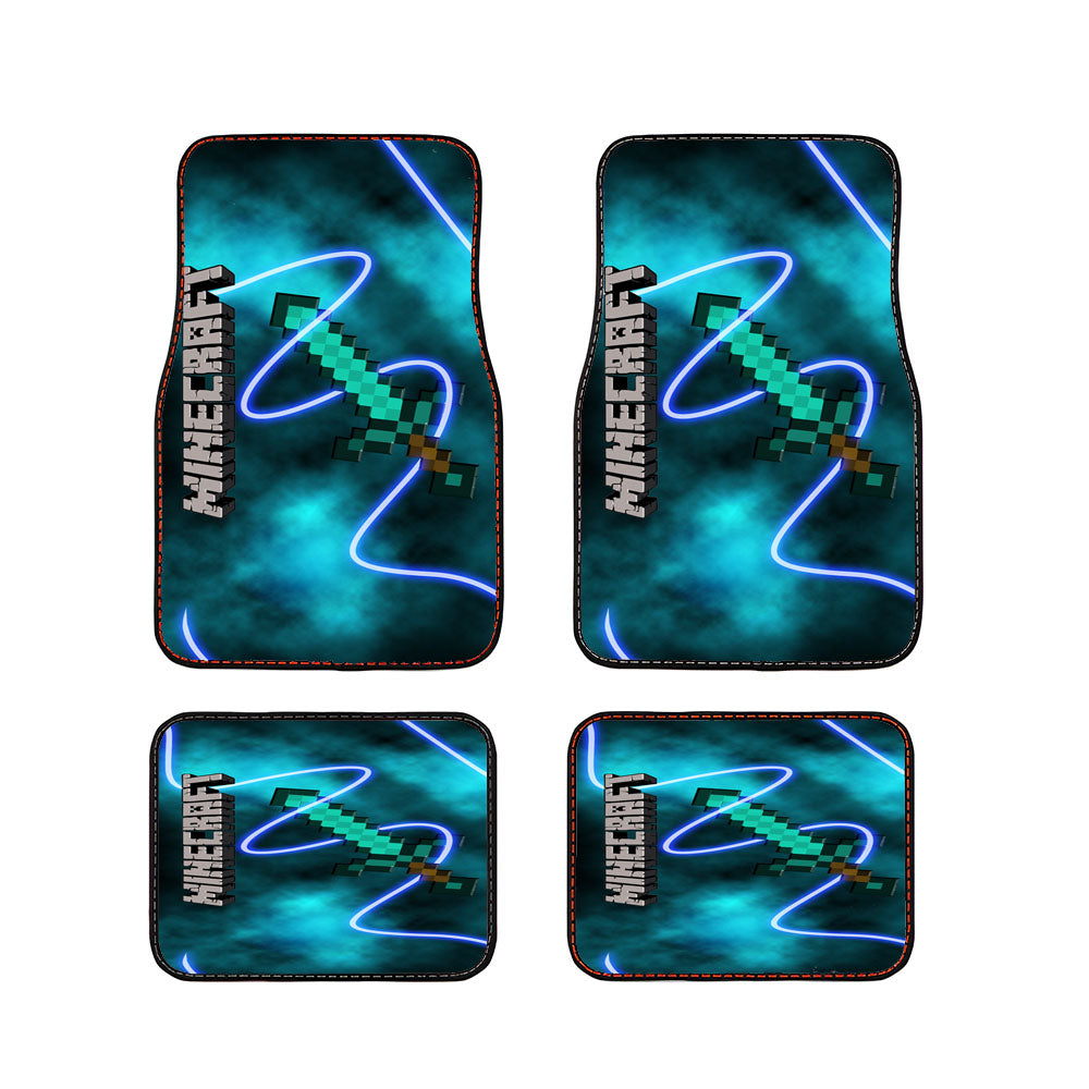 Minecraft Creeper Sword Car Floor Mats Accessories