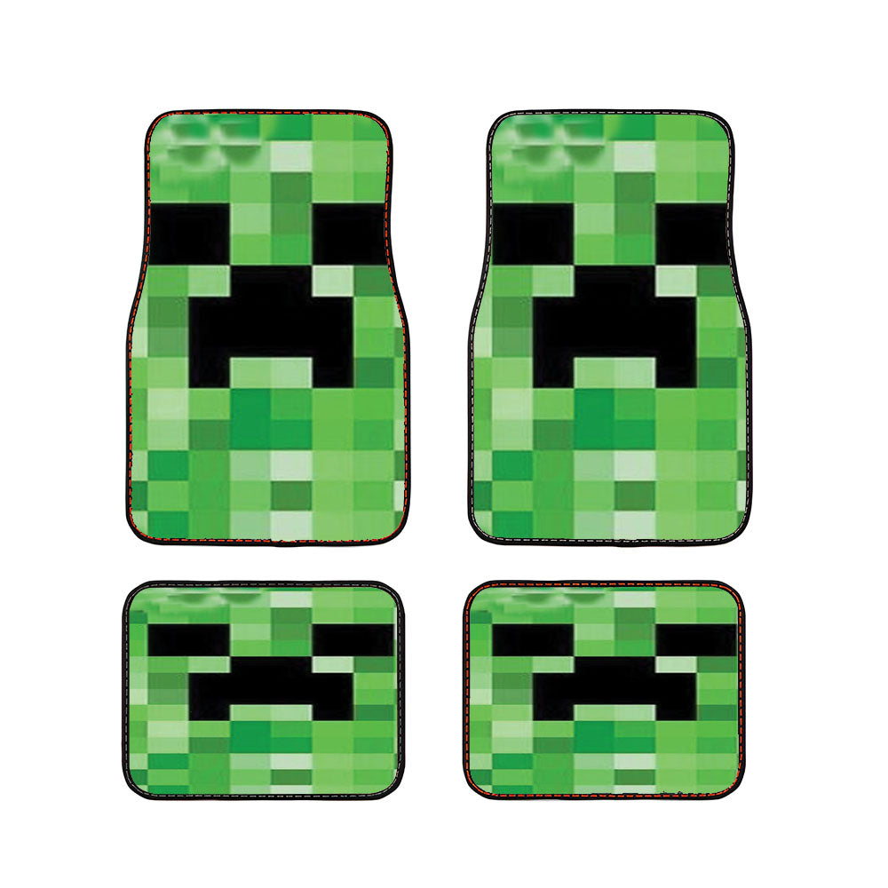 Minecraft Creeper Video Game Car Floor Mats Accessories