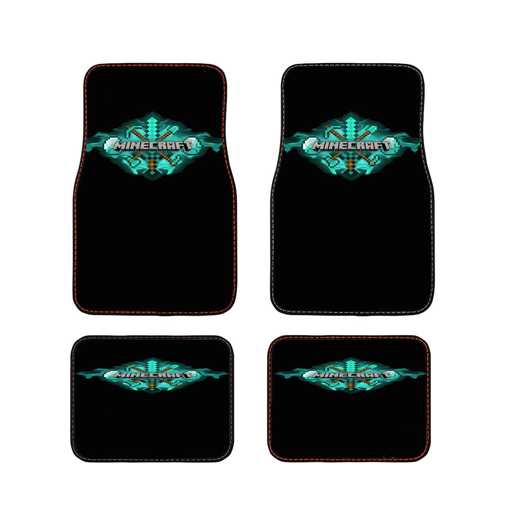 Minecraft Diamond Tools Car Floor Mats Accessories