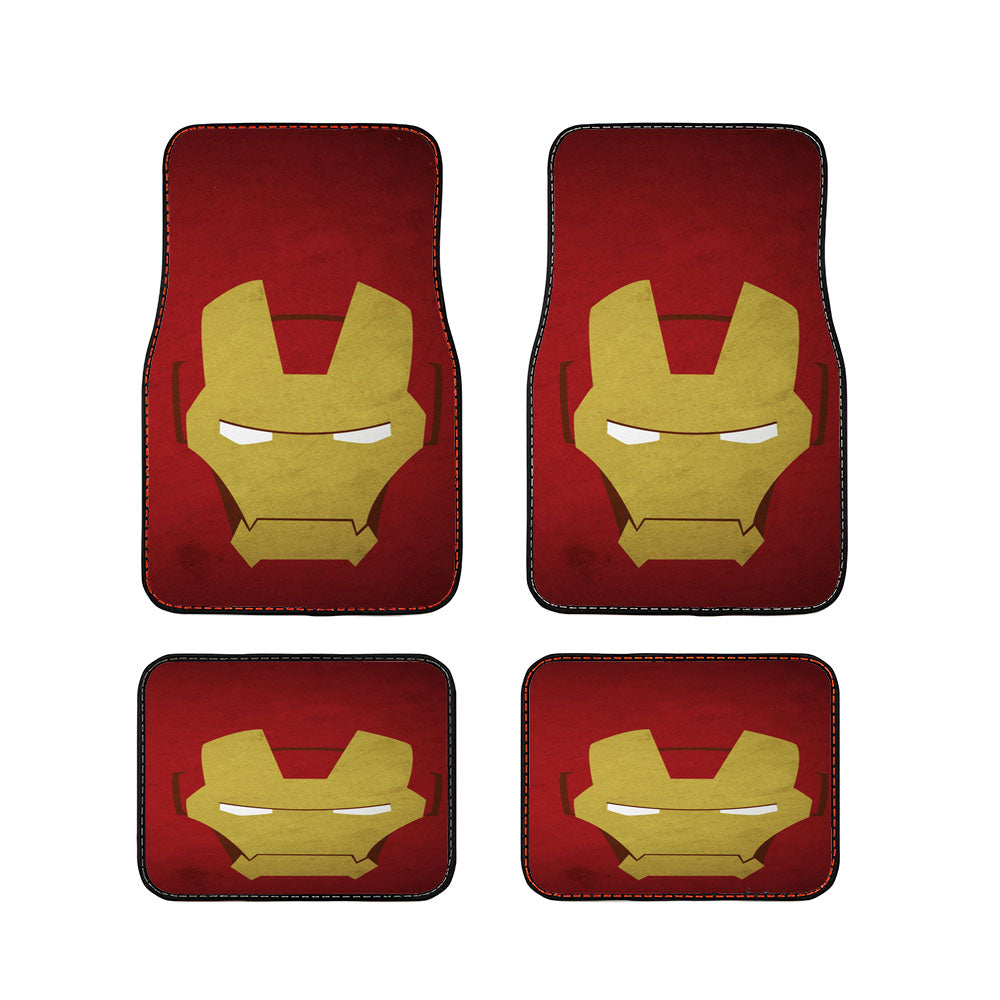 Minimalist Grunge Iron Man Car Floor Mats Accessories
