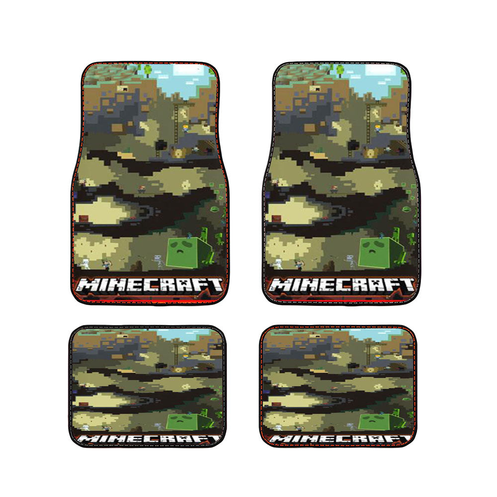 Mining Craft Warrior Car Floor Mats Accessories