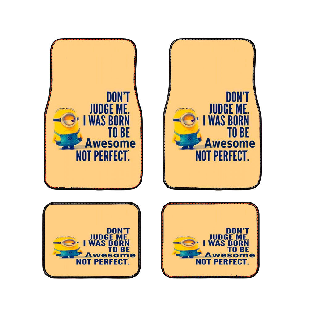 Minions Quote Car Floor Mats Accessories