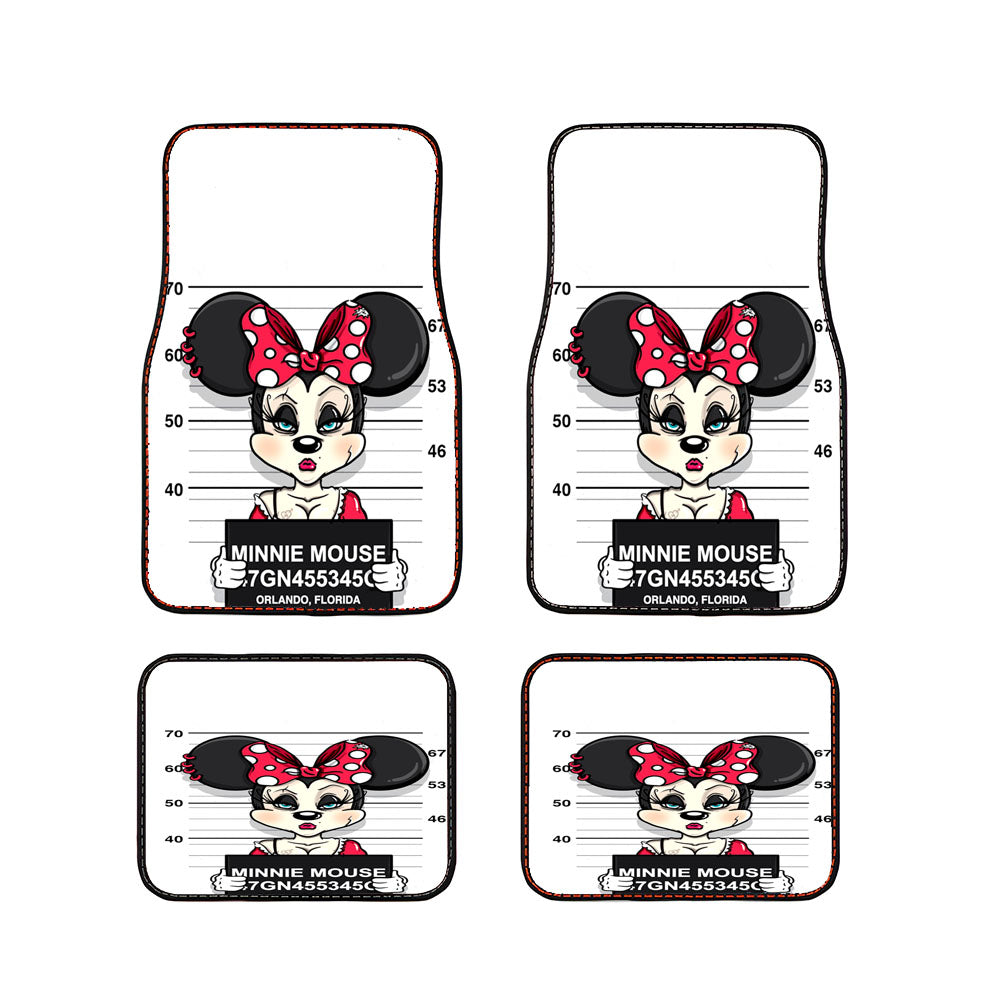Minnie Mouse On Jail Car Floor Mats Accessories