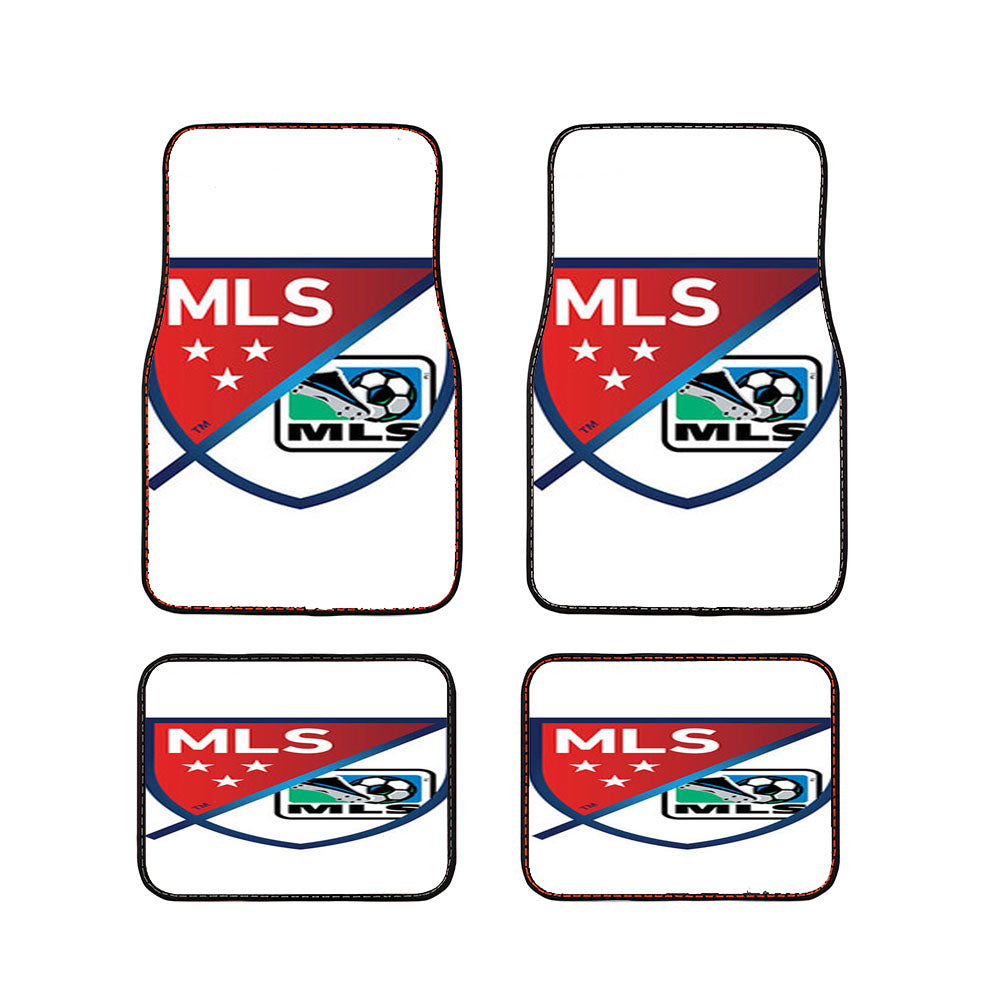 Mls Logo White Car Floor Mats Accessories