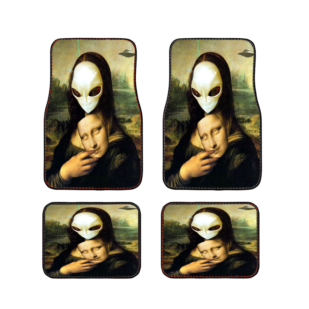 Mona Lisa Alien Car Floor Mats Accessories