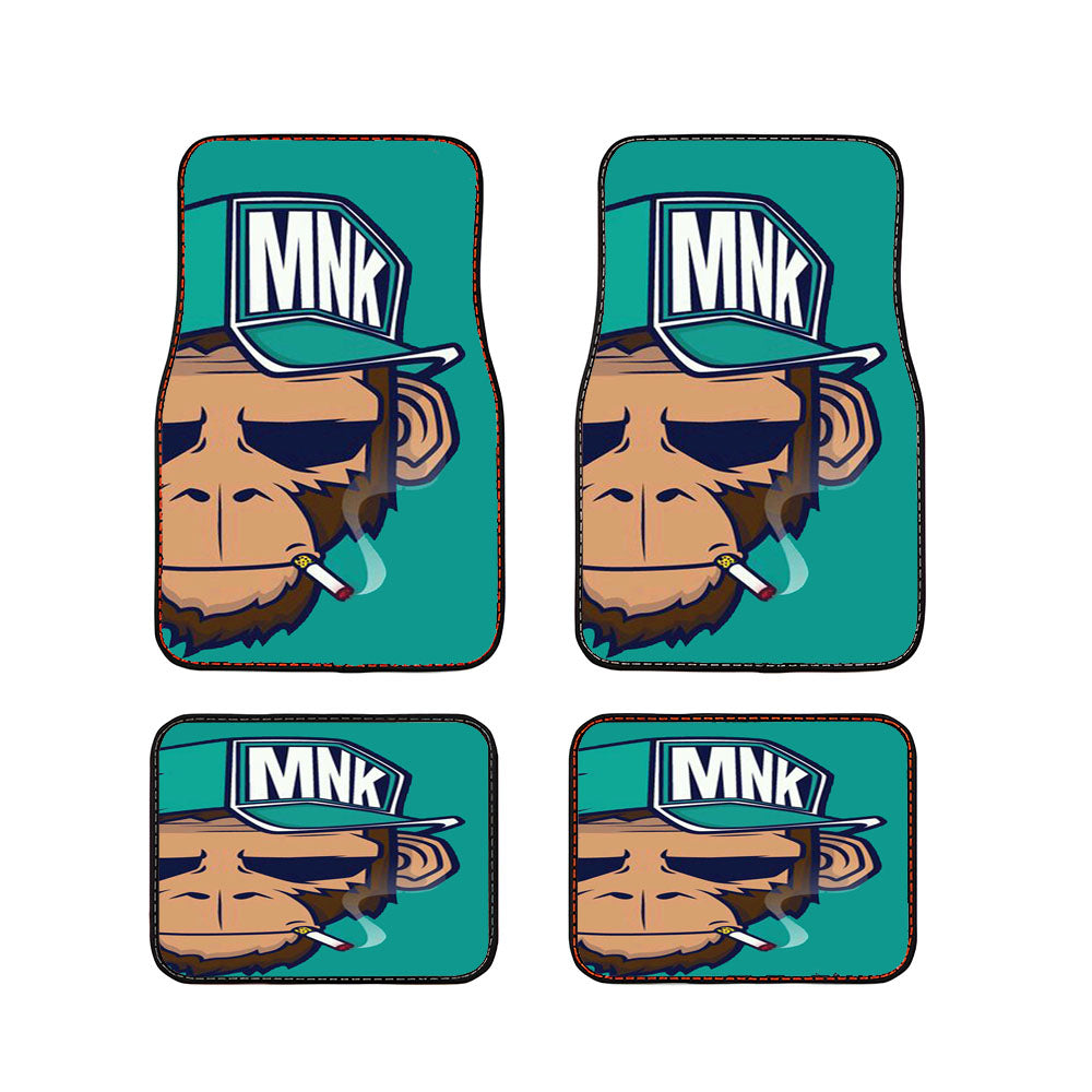 Monkey Smoke Car Floor Mats Accessories