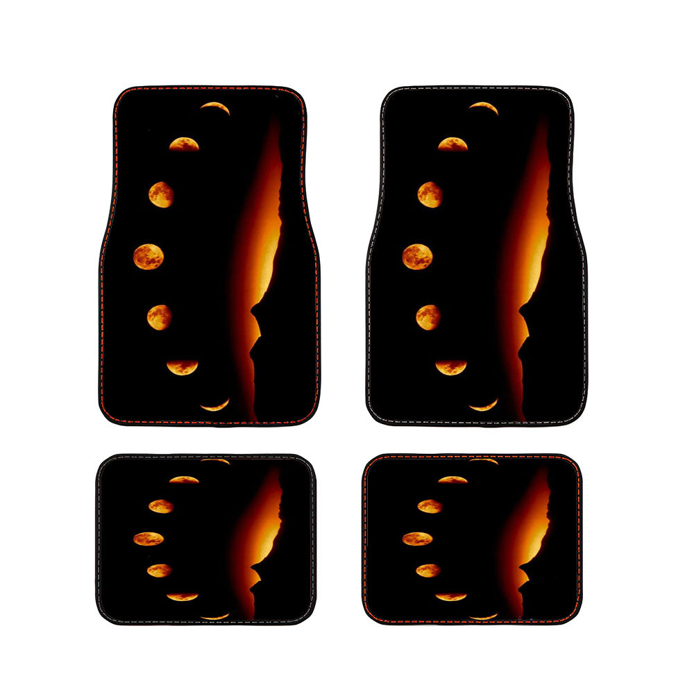 Moon Phases Lunar Phases Car Floor Mats Accessories