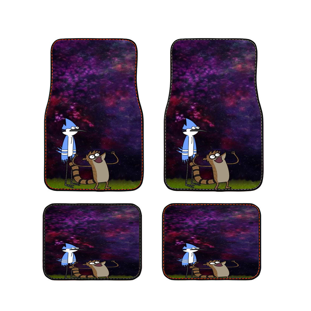 Mordecai Rigby Regular Show Night Star Car Floor Mats Accessories