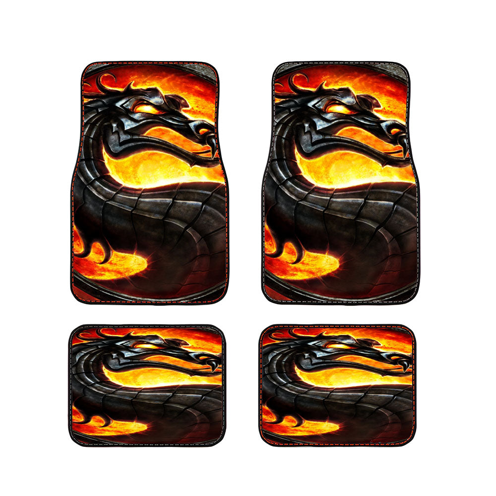 Mortal Kombat Dragon Game Car Floor Mats Accessories