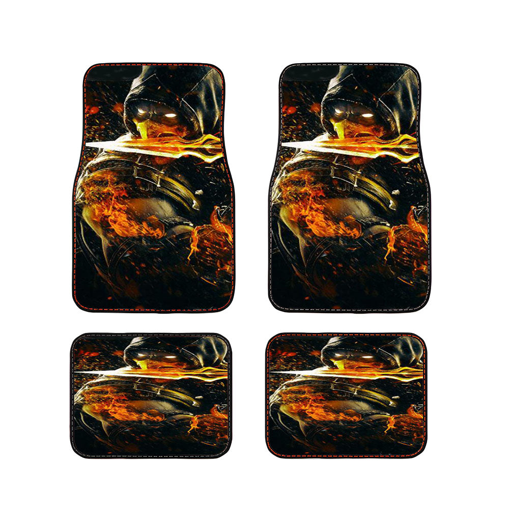 Mortal Kombat X Scorpion Blade Car Floor Mats Accessories