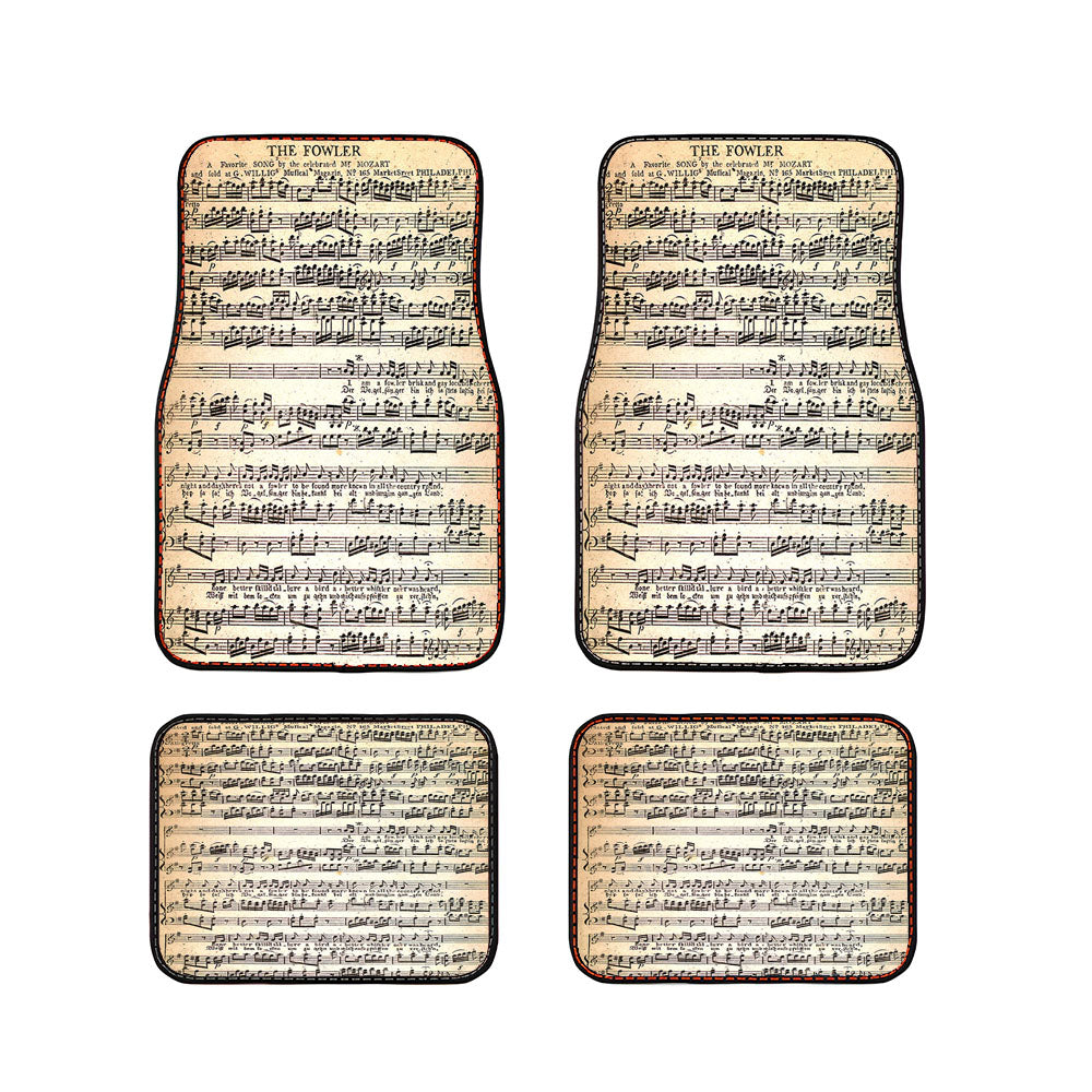 Mozart Music Vintage Car Floor Mats Accessories