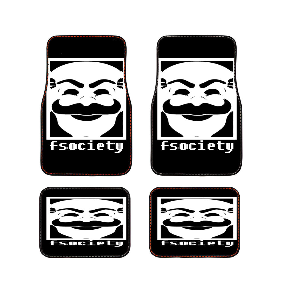 Mr Robot Fsociety Car Floor Mats Accessories