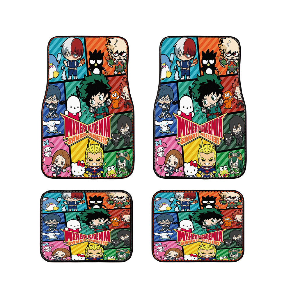 My Hero Academia X Cute Pokemon Car Floor Mats Accessories