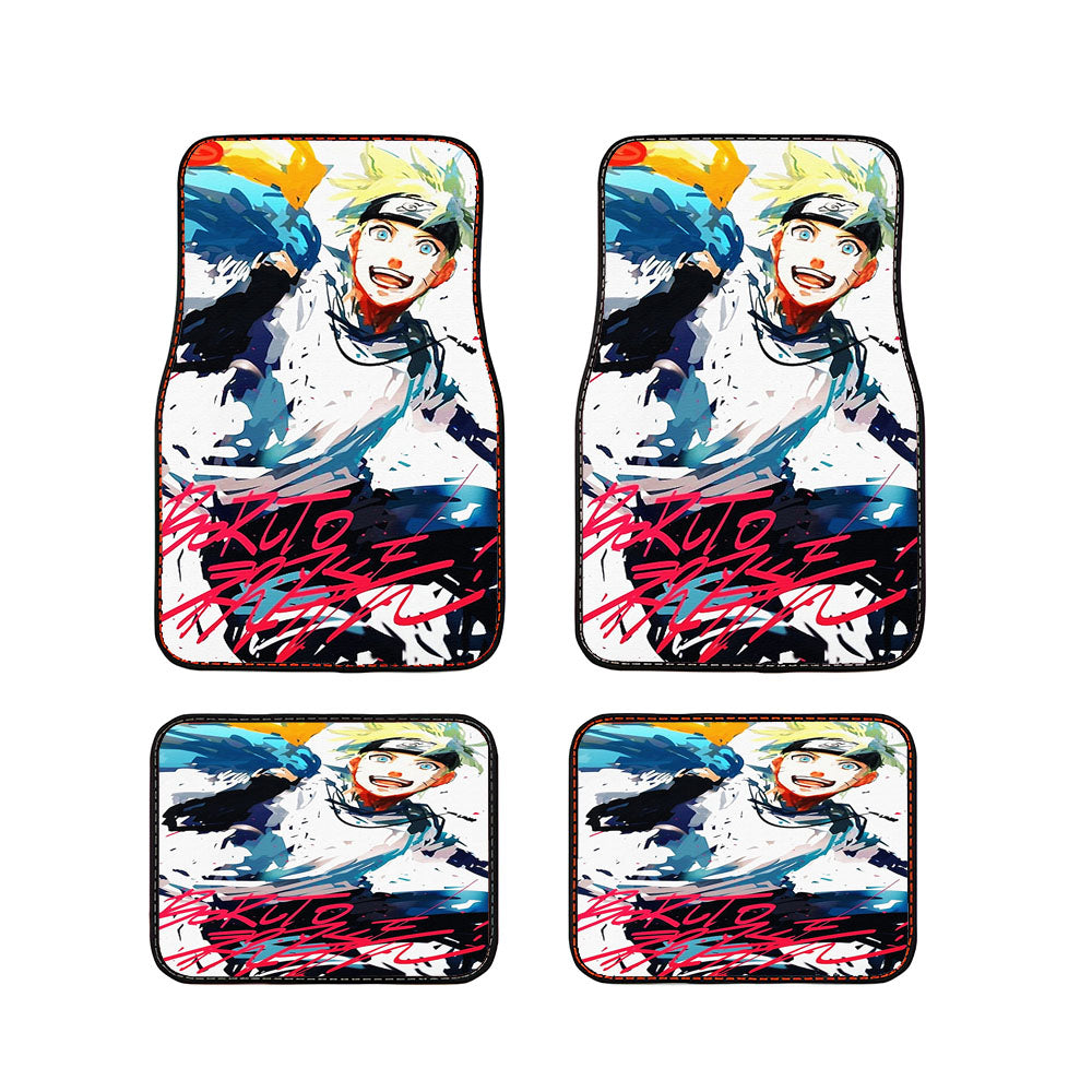 Naruto Splash Paint Car Floor Mats Accessories