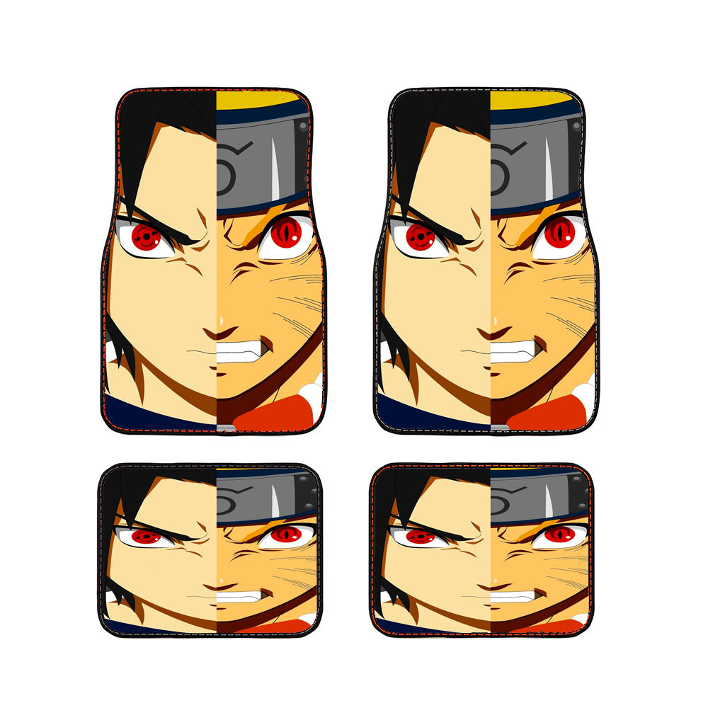 Naruto Vs Sasuke Rage Car Floor Mats Accessories