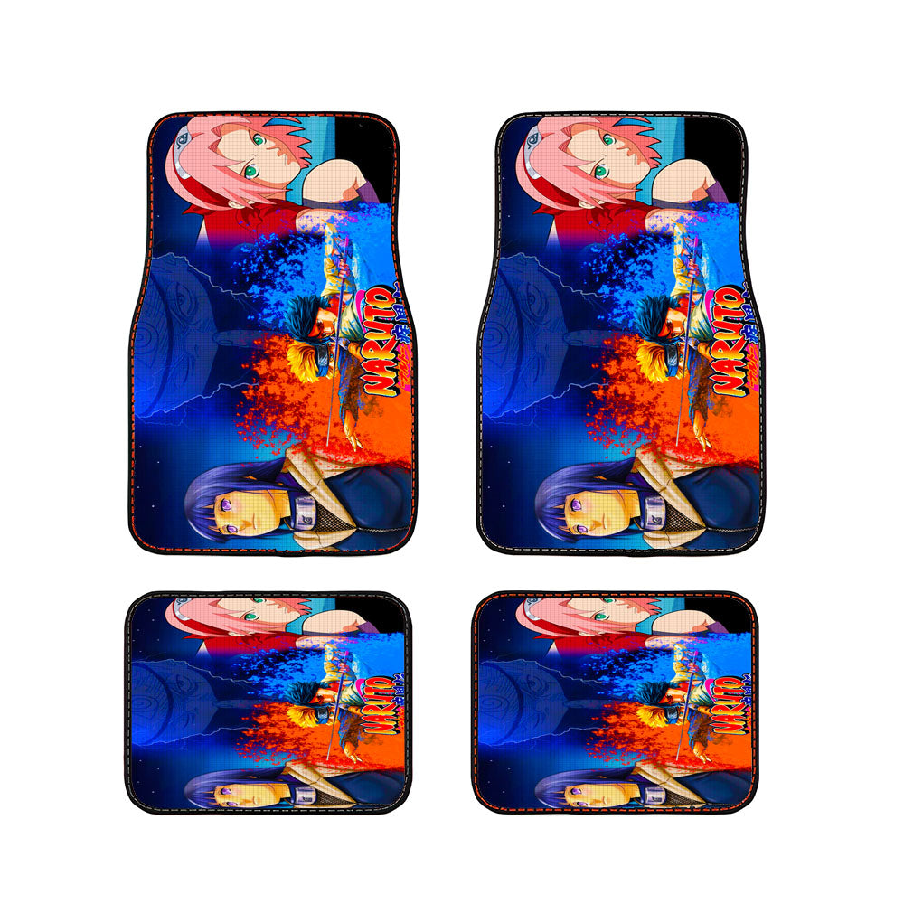 Naruto Vs Sasuke Rival Car Floor Mats Accessories