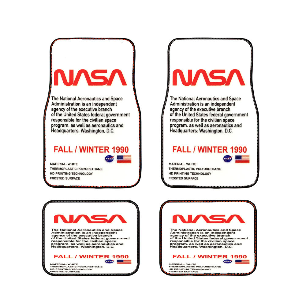 Nasa Quotes On White Car Floor Mats Accessories