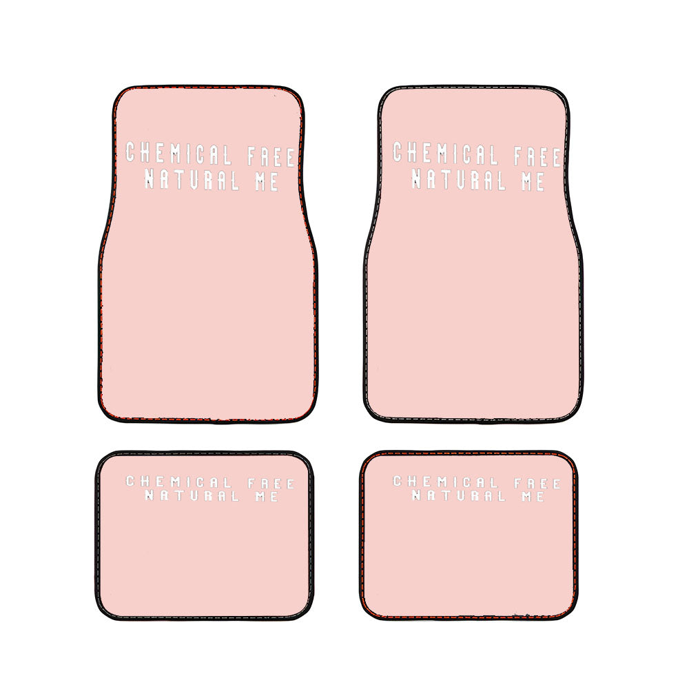 Natural Hair Chemical Free Naturally Me Pink Car Floor Mats Accessories