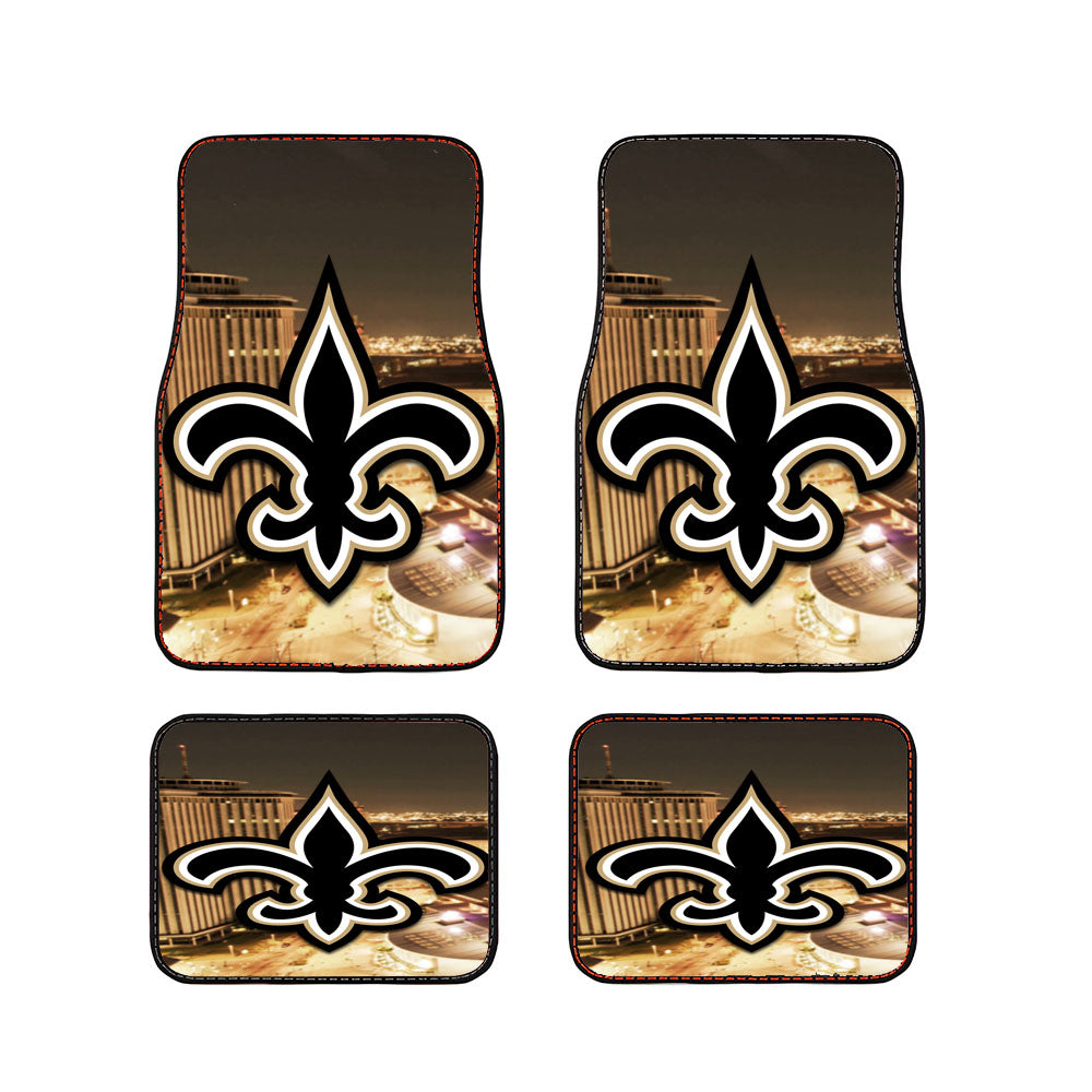 New Orleans Saints Emblem Car Floor Mats Accessories