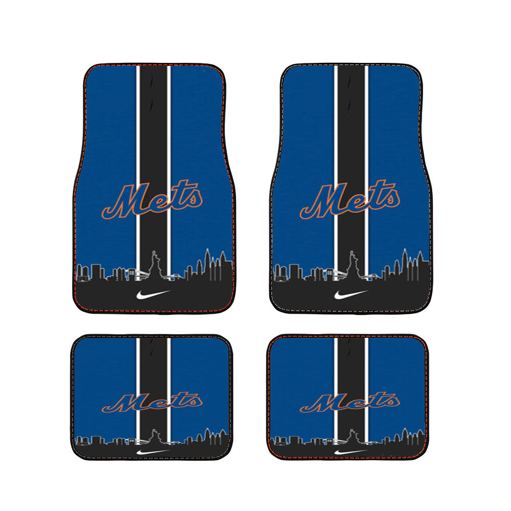New York Mets Logo Car Floor Mats Accessories