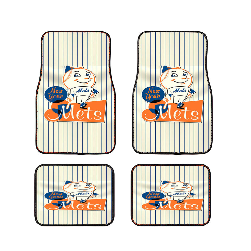 New York Mets Logo Baseball Car Floor Mats Accessories
