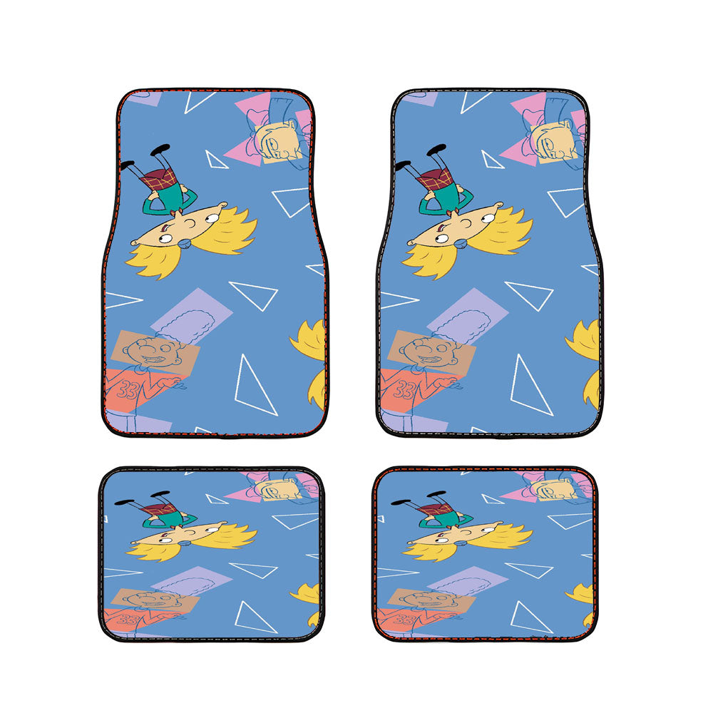 Nickelodeon Hey Arnold Pattern Car Floor Mats Accessories