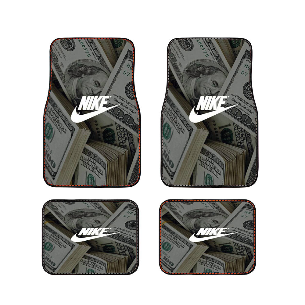 Nike Dollars Background Car Floor Mats Accessories