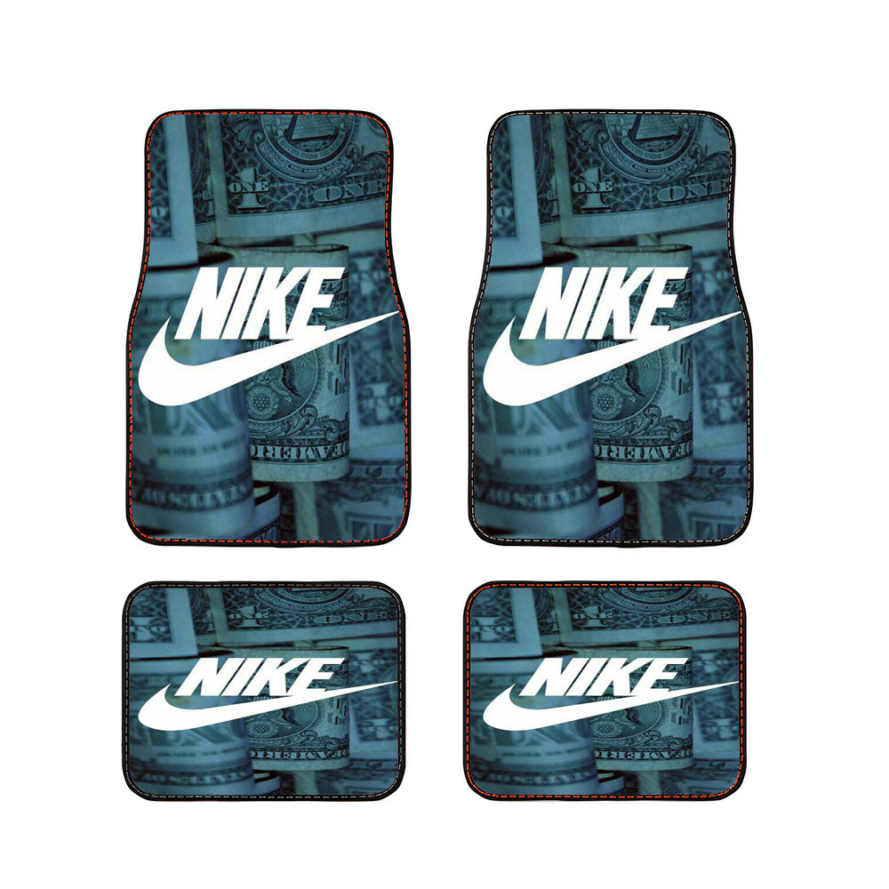 Nike Dollars White Car Floor Mats Accessories